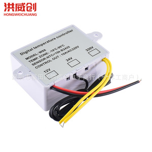 ฮงเว่ยชวงเครื่องควบคุมอุณหภูมิแบบดิจิตอล W88 12V 24V 220V เซ็นเซอร์ NTC -19C ถึง 99C - Product Image 2