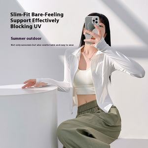 Juyitang Top de Yoga sin costuras ligero para mujer con logotipo frontal de diamantes de imitación Technics <span class=keywords><strong>abrigo</strong></span> de Fitness transpirable para deportes al aire libre - Product Image 3