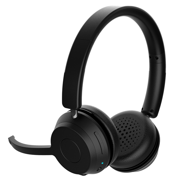 45+ Playtime PC Headset and Multipoint Connect Via Bluetooth to Computer and Mobile Wired Wireless Headsets with Microphone