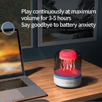 Prix usine méduse plus récent intérieur lumière LED verre Bluetooth stéréo Surround lampe haut-parleur