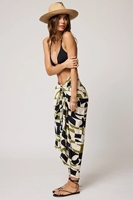 Wrap Around Falda Estampado geométrico Pareo Bufanda Viscosa Gasa Pareo Beach Wrap Beach Long Sarong Pareo