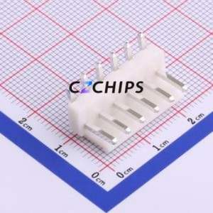 HX39601-6WAP Wire-to-Board Pin Header Bent Lead Through Hole,P=3.96mm Connector 1x6P 3.96mm Right Angle Insert VH - Product Image 1