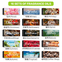 Ensemble d'huiles essentielles de Noël 6 bouteilles d'huiles de parfum de vacances coffret cadeau pour diffuseur senteurs de maison