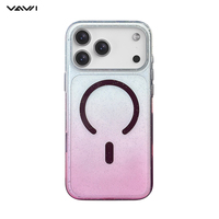 Coque VAWI B571 Speck Haze pour iPhone 17 18 Pro et Pro Max, 2.9mm, en TPU pailleté, avec protection de l'objectif et des boutons, compatible charge sans fil