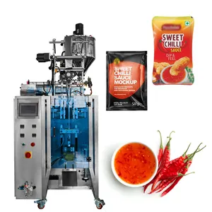 High Speed Chili Sauce 4 Side Seal Bag Vertical Filing And Packing Machine Fillet Bag Paste Sauce Packing Machine Price