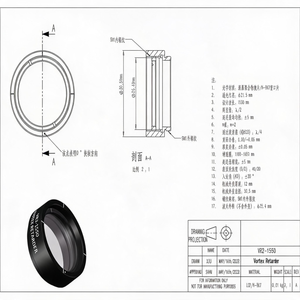 LBTEK VR2-1550 Retardador de media onda de polímero de verdadero orden cero 1550nm Placa ondulada de cristal LCP BK7 SM1 Tubo de lente óptico - Product Image 2