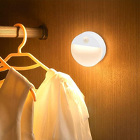 Veilleuse LED intelligente à piles AAA avec détecteur de mouvement Lampes de nuit intelligentes pour placard d'escalier