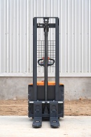 Apilador Eléctrico de Palets 3t 3000kg 3m de Alta Resistencia, Transpaleta Eléctrica para Almacén con Batería de Plomo-Ácido 48V, Certificación CE y Desplazador Lateral Hidráulico