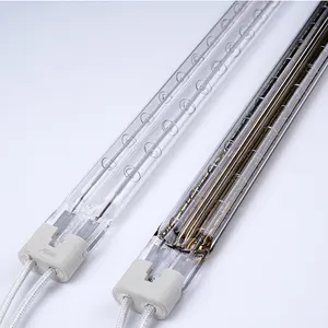 Produttore all'ingrosso tubo di essiccazione alogeno a onda media 220v 1500w lampada alogena a infrarossi di ricambio per macchina serigrafica