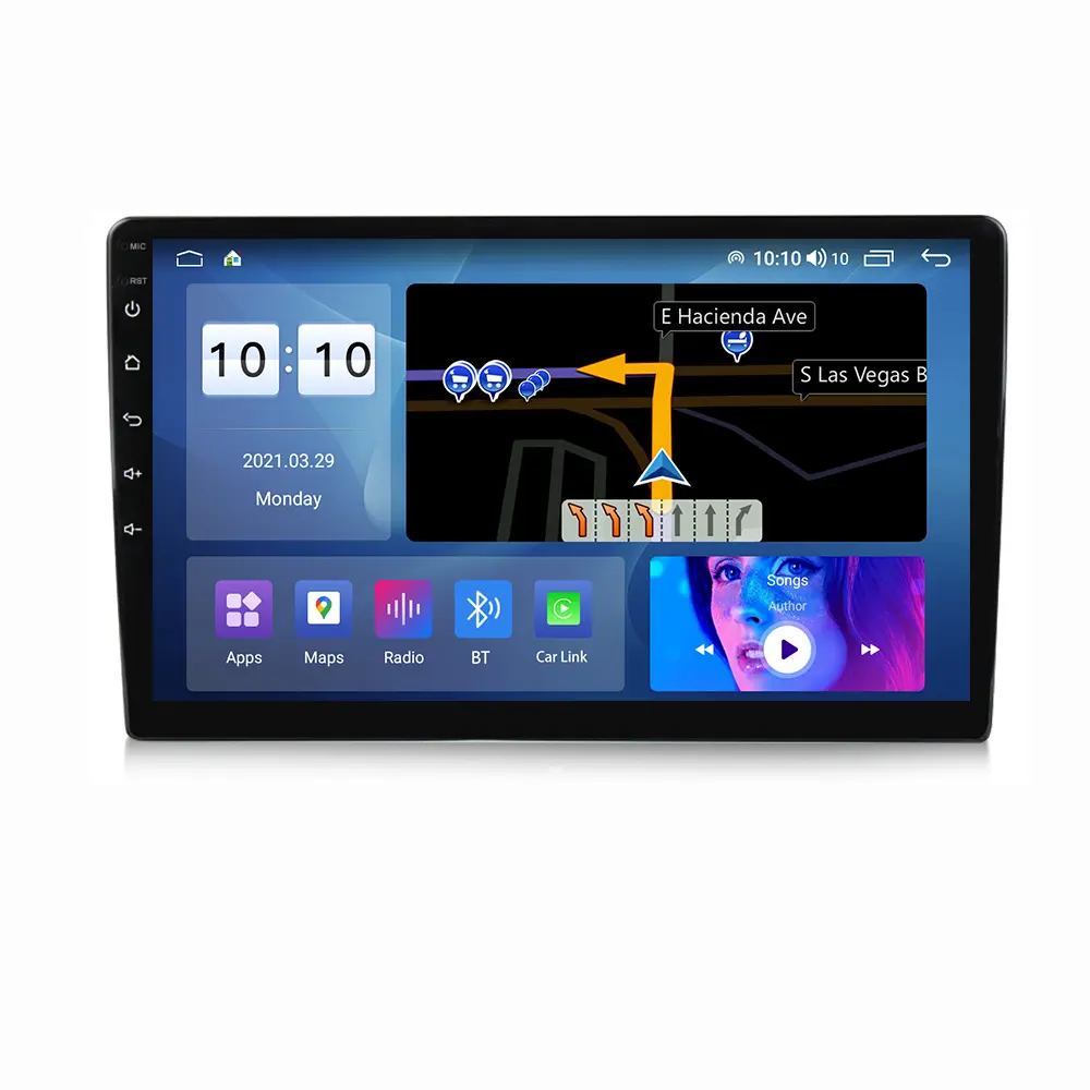 MEKEDE 9/10 "Android 12 8core 4 + 64GB IPS DSP système multimédia de voiture pour 2din universel GPS WIFI Radio stéréo