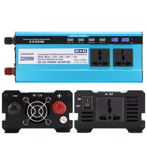 Inversor de Corriente <span class=keywords><strong>KME</strong></span> con Cargador USB de 4 Puertos, Pantalla de Voltaje, CA 110V/220V, Onda Sinusoidal Modificada, 2200W 3000W, para Aire Acondicionado - Product Image 2
