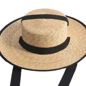 Ayarlanabilir filipin hasır şapkalar toptan baskılı kovboy şapkası logo yaz sahil kovboy plaj şapkaları