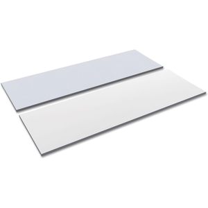 Tablero de Mesa Rectangular Reversible de Laminado Alera, 71.5w x 23.63d, Blanco/Gris, para Mesas de Conferencia - Product Image 5
