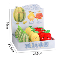 QS Wholesale Ensemble de jouets en peluche à remonter sur le thème des animaux, 6 formes, porte-clés, jouets poupées en plastique souple coulissantes, cadeau