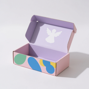 Tùy Chỉnh Màu Hồng Sóng Bao Bì Hộp Cho Đồ Lót Chất Lượng Cao 2Mm Dày Lớp Phủ UV In Bán Lẻ Vận Chuyển Hộp Giấy Dập Nổi - Product Image 5