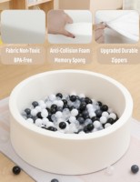 Balle de jeu ronde en mousse souple pour parc de jeux pour bébés, balles non incluses, mobilier de jeu intérieur/extérieur pour tout-petits