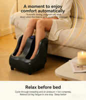 Automatisches Waden- und Fußmassagegerät, Ganzbein-Knetmassage mit Luftkompression, Wärme und Vibration für Zuhause