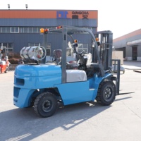 Chariot élévateur à double alimentation essence/gaz avec moteur de marque internationale, chariot élévateur au propane à vendre