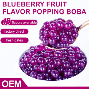 Top Seller 1kg Blueberry Popping Boba Premium <span class=keywords><strong>Tapioca</strong></span> Pearls para té <span class=keywords><strong>de</strong></span> burbujas y té <span class=keywords><strong>de</strong></span> la leche para la tienda <span class=keywords><strong>de</strong></span> bebidas - Product Image 4