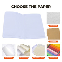 Carnet de composition personnalisé avec impression, design coloré, reliure cousue, 80/100/200 pages – Fournisseur de la série de papeterie sur mesure