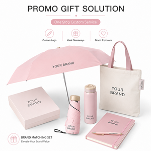 Parapluie manuel pliable en cinq sections avec logo personnalisé, mini parapluie de poche plat pour le soleil, la pluie, les voyages et les cadeaux promotionnels - Product Image 6