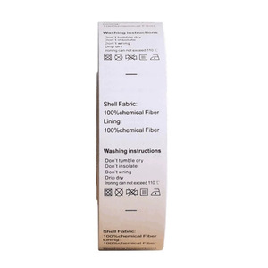 Etiquetas auxiliares Liangchen para el cuidado de la ropa, etiquetas rectangulares de satén con impresión digital para lavado, para uso en prendas textiles. - Product Image 2