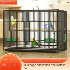 Jaula Plegable Cuadrada Extra Grande de Metal Sólido Ecológico con Cierre de Botón para la Cría de Loros - Product Image 5