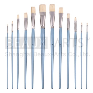 Professionnel Interlocked Chungking Hog Bristle Artiste Pinceau Ensemble Peinture Acrylique À L'huile - Product Image 1