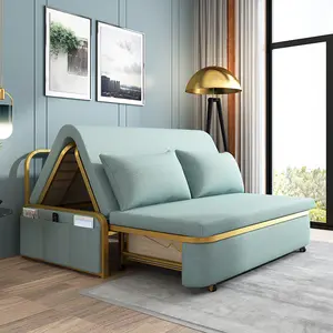 Preço barato simples moderno sala de estar preços baixos dobrável sofá cum cama com armazenamento