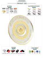 Trophée Usine Conception Cadeau En Métal De Haute Qualité Plaques De Récompense Commémoratives Cadeau Commercial Personnalisé Ornements En Métal