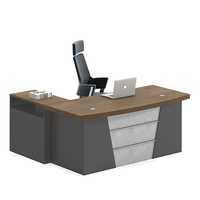 Bureau d'ordinateur moderne en forme de L, prix d'usine, en mélamine, pour ordinateur portable