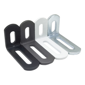 Clever Home Furnishings And Hardware Long Hole Corner <b>Bracket</b> Cold Rolled Steel 90 Degree L Shape <b>Shelf</b> Support Connector - Product Image 3