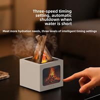 Diffuseur d'arômes de style nouveau, effet flamme de cheminée, pulvérisateur automatique, alimentation USB, fonctionnement silencieux, diffuseur d'aromathérapie