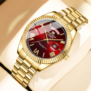 Reloj de Diseño para Hombre, Automático, Mecánico, con Doble Calendario, Brazalete Dorado, Estilo Lujoso - Product Image 6