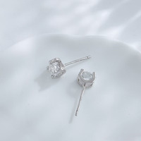 Orecchini pendenti in Argento 925 con Diamante da Laboratorio, a forma di Testa di Toro, alla Moda, con Moissanite, magnetici, a cerchio, a lobo, a huggie, di tendenza