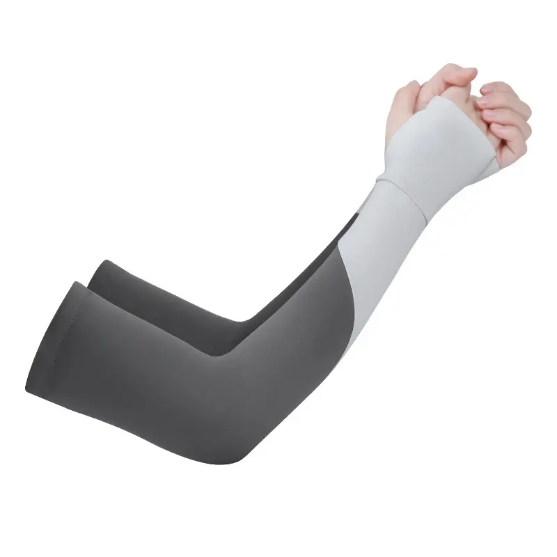 Mangas de braço personalizadas por atacado com polegar para ciclismo com impressão por sublimação completa mangas de braço UV esportivas personalizadas