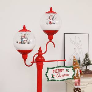 <span class=keywords><strong>Farola</strong></span> navideña musical artesanal festiva con farol musical que sopla nieve para iluminación navideña decorativa - Product Image 6