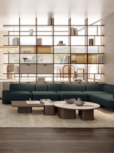 Nhà mới thiết kế hiện đại ánh sáng sang trọng tối giản tròn gỗ sồi trắng tiên tiến kết hợp bàn cà phê gỗ rắn - Product Image 5