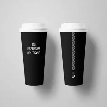 사용자 정의 로고 인쇄 크래프트 종이 커피 컵 슬리브