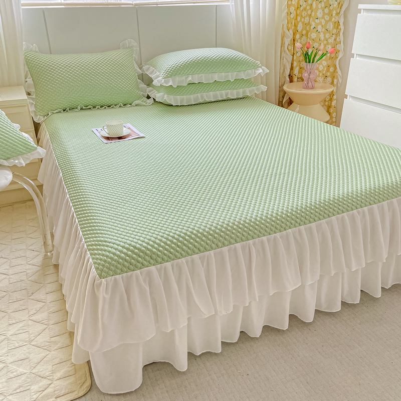 Style jupe de lit, Bamboo Moon Green, un choix de qualité