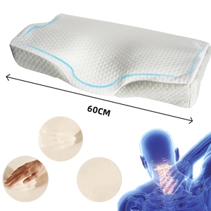 Almohada Ortopédica de Espuma Viscoelástica, Almohada de Masaje de Rebote Lento, Almohada Cervical Ergonómica en Forma de Mariposa para Relajación - Product Image 1