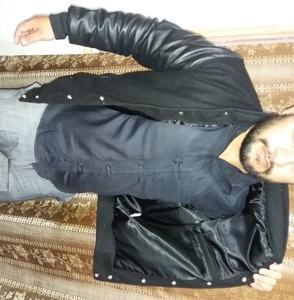 OEM Personnalisé En Cuir Manches Universitaires Veste - Product Image 3