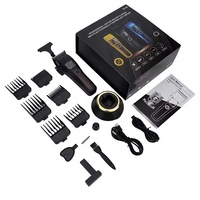 Tondeuse à cheveux professionnelle sans fil avec moteur brushless 10000 tr/min, écran LCD réglable en acier inoxydable, batterie Li-ion pour hommes et hôtels
