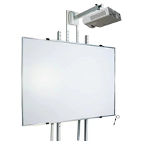 Tableau interactif intelligent de 86 pouces pour une utilisation en classe, système double, construction en métal PET, tableau blanc, 22 raccourcis, multi-touch par doigts