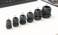 Presse-étoupe en nylon M36x1.5 noir en plastique, étanche IP68, protection en nylon, presse-étoupe fileté M36*1.5 pour câble de 18-25 mm de diamètre