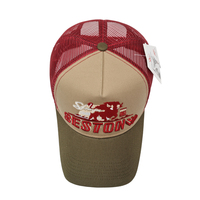 Gorra Trucker Personalizable con Bordado de Toro, Pedido al por Mayor, Marca Privada, Malla Transpirable, Estilo Vaquero Occidental, Gorra de Béisbol Snapback, OEM