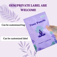 Perlas de la Diosa Emperatriz de Chinaherbs, Tampones de Hierbas Chinas, Juego de Perlas Yoni, Marca Privada OEM, 3 Perlas + 1 Aplicador, Producto Vaginal