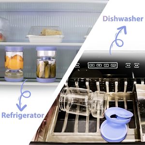 <span class=keywords><strong>Pickle</strong></span> E Azeitonas Jar Recipiente Com Filtro Flip, Separador De Suco À Prova De Vazamento Ampulheta Alimentos Saver Recipiente De Armazenamento - Product Image 3