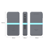 Sikai sarung Power Bank silikon, untuk Ugreen 145W Power Bank tahan guncangan pelindung Power Bank dengan tali pengatur kabel Cahaya