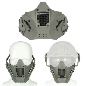 Ensemble de masques de protection rigides Kango Dual, masque tactique demi-visage résistant aux chocs <span class=keywords><strong>pour</strong></span> l'entraînement en plein air et la chasse - Product Image 3